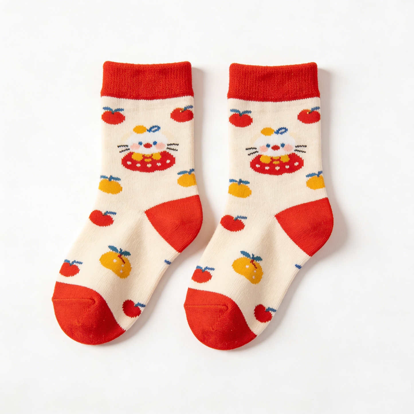 Cute Cat Fruit Socks