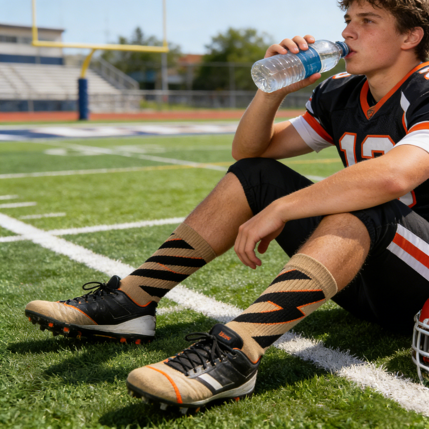 Lightning Striped Socks
